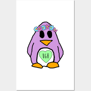 Pastel Penguin Posters and Art